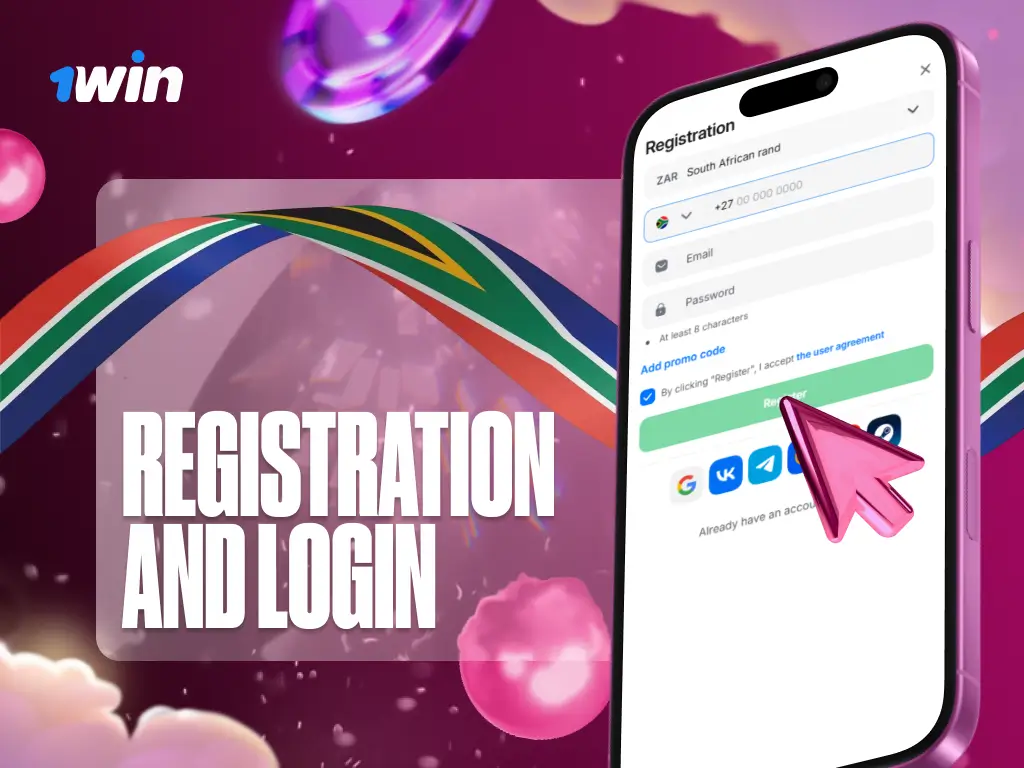 Login screen interface showing fields for credentials and social login options